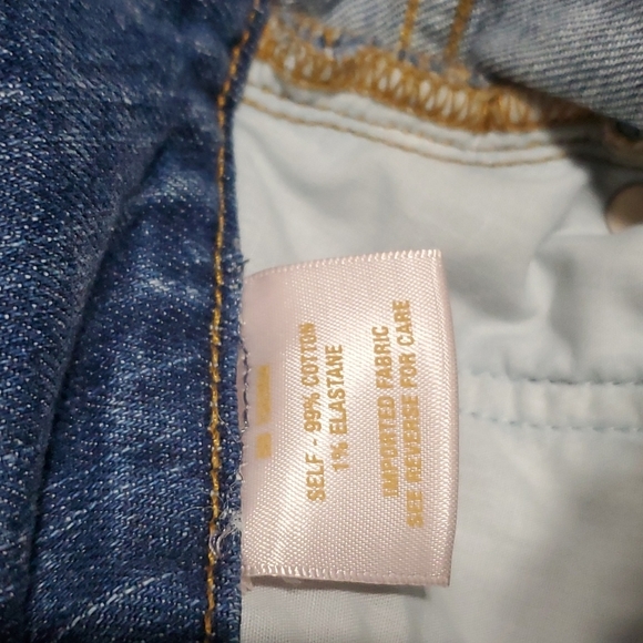 Sarena ZIP FRONT JEANS SKIRT NWOT SIZE M - Picture 5 of 6